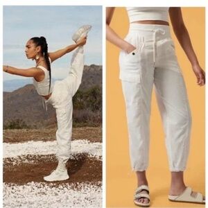 White Jogger Pants by Alicia Keys